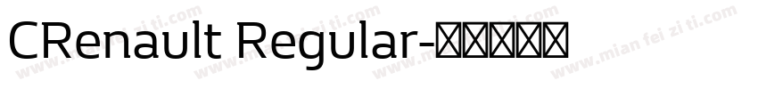 CRenault Regular字体转换